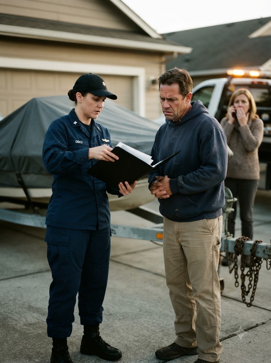 My HOA Tried to Tow a Coast Guard Boat—Until Diane’s Folder Opened